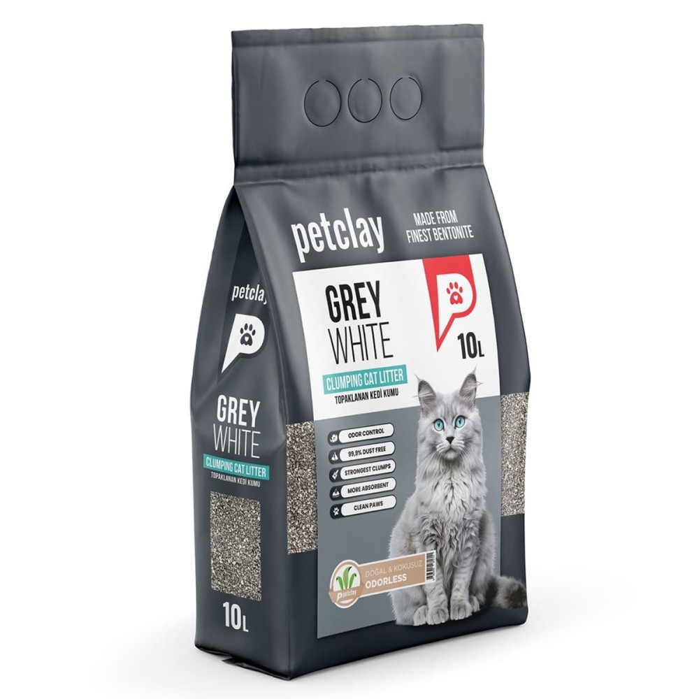 Petclay Άμμος Γάτας White Grey Natural Cylinder 10lt